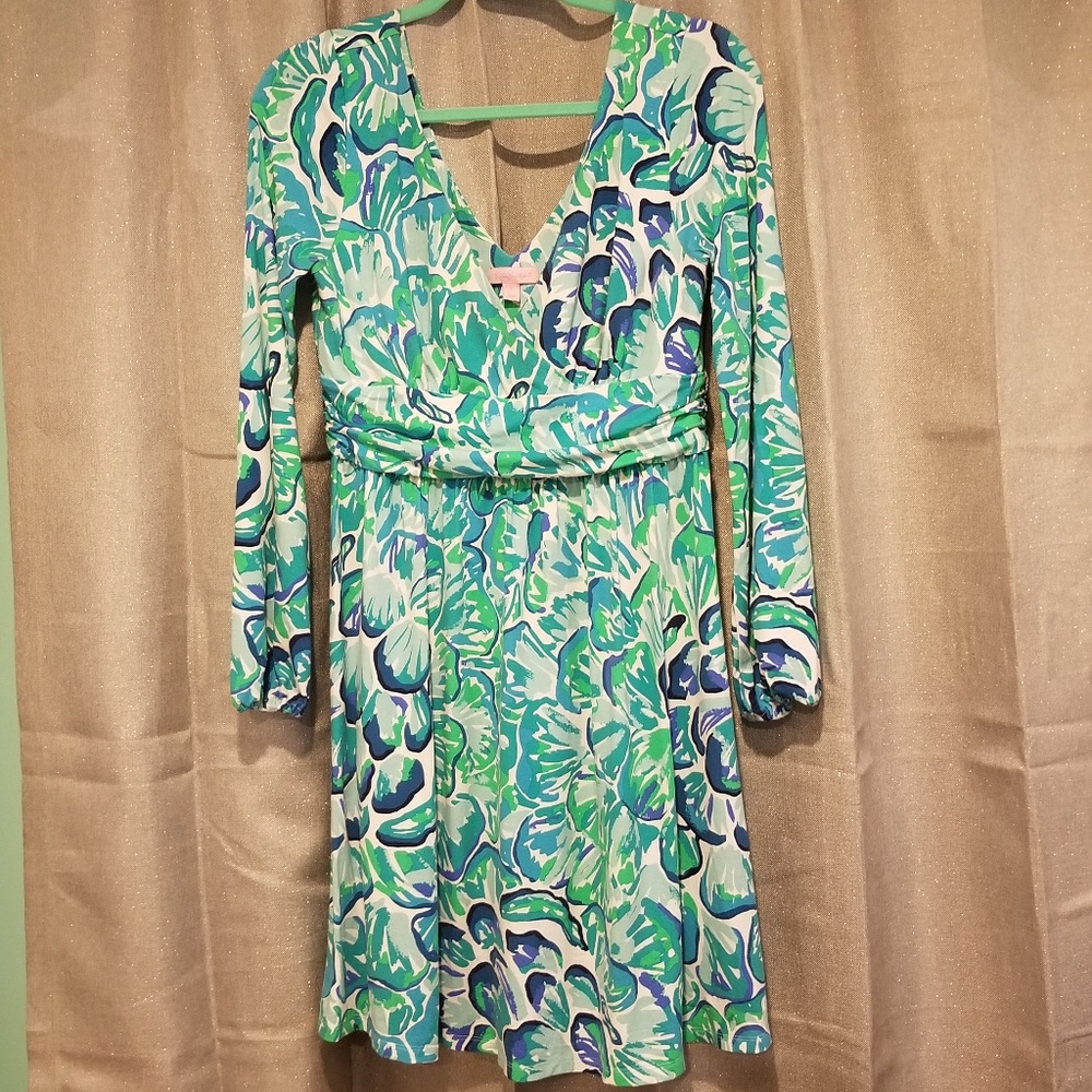 Lilly Pulitzer Ruched Surplice Dress